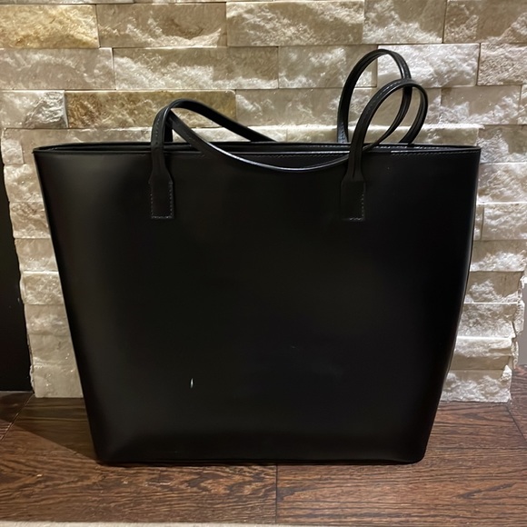 Kate Spade Shoulder Bag - Black smooth leather - Gold logo - Picture 2 of 7